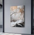 Tablou decorativ, YNS-1007-80 x 120, Lemn, Multicolor