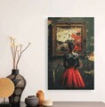 Tablou decorativ, YNS-1010-80 x 120, Lemn, Multicolor