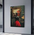Tablou decorativ, YNS-1010-80 x 120, Lemn, Multicolor