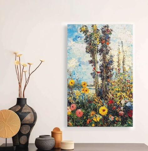 Tablou decorativ, YNS-1011-80 x 120, Lemn, Multicolor
