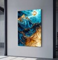 Tablou decorativ, YNS-1023-80 x 120, Lemn, Multicolor