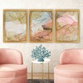 Tablou decorativ (3 Pieces), 3AC163, Plastic, Multicolor