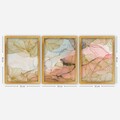 Tablou decorativ (3 Pieces), 3AC163, Plastic, Multicolor