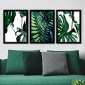 Set 3 tablouri decorative, 3SC101, Plastic, Multicolor