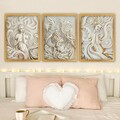 Tablou decorativ (3 Pieces), 3SC117, Plastic, Multicolor
