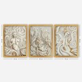 Tablou decorativ (3 Pieces), 3SC117, Plastic, Multicolor