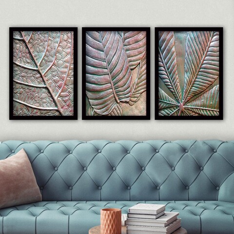 Tablou decorativ (3 Pieces), 3SC137, Plastic, Multicolor