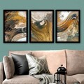 Tablou decorativ (3 Pieces), 3SC56, Plastic, Multicolor