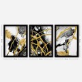 Tablou decorativ (3 Pieces), 3SC75, Plastic, Multicolor