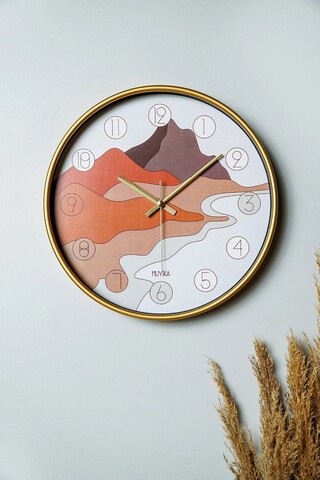 Ceas de perete decorativ, Inztprk, ø30 cm, Multicolor