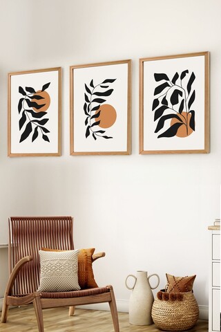 Set 3 tablouri decorative, Myk3002-1, Placă: 100% MDF , Multicolor