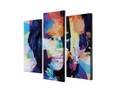 Tablou decorativ (3 Pieces), UC90, Dimensiune: 45 x 20 cm (1 bucată), Multicolor