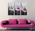 Tablou decorativ (3 Pieces), UC033, Dimensiune: 45 x 20 cm (3 bucăți), Multicolor