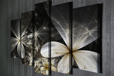 Tablou decorativ (5 Pieces), BC024, 70 x 20 cm (1 bucată), Multicolor