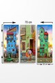 Set 3 tablouri decorative, MDF0085, 20 x 50 cm, 3 piese, Multicolor