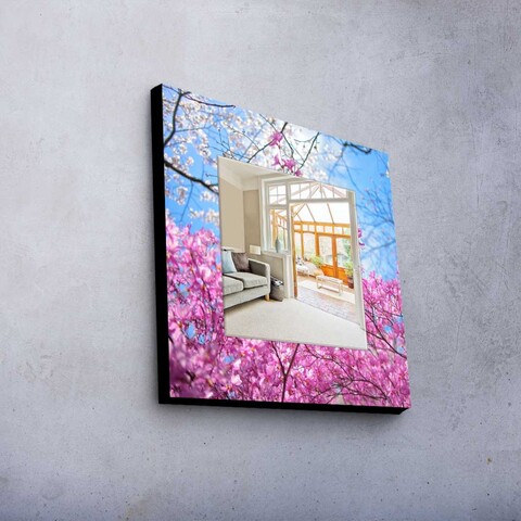Oglinda decorativa, MA-072, Lemn (Grosime: 27 mm, Multicolor