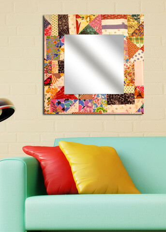 Oglinda decorativa, MA-13, 30 x 30 cm, Multicolor