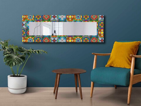 Oglinda decorativa, 40120NISMA-007, Dimensiune: 20 x 100 cm, Multicolor
