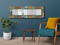 Oglinda decorativa, 40120NISMA-007, Dimensiune: 20 x 100 cm, Multicolor