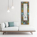 Oglinda decorativa, 40120NISMA-007, Dimensiune: 20 x 100 cm, Multicolor