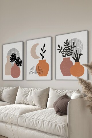 Tablou decorativ (3 Pieces), 3Cvs16, 50 x 70 cm (3 bucăți), Multicolor