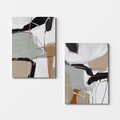 Tablou decorativ (2 Pieces), 2KNV4346, Lemn, Multicolor