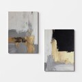 Set 2 tablouri decorative, 2KNV4383, Lemn, Multicolor