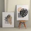 Tablou decorativ (2 Pieces), 2KNV4261, Lemn, Multicolor