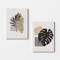 Tablou decorativ (2 Pieces), 2KNV4261, Lemn, Multicolor