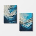 Tablou decorativ (2 Pieces), 2KNV4307, Lemn, Multicolor