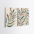 Tablou decorativ (2 Pieces), 2KNV4326, Lemn, Multicolor