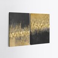 Tablou decorativ (2 Pieces), 2KNV4389, Lemn, Multicolor