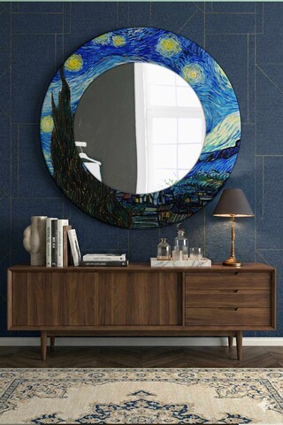 Oglinda decorativa, Artmdfmrr1, Cadru: 100% MDF, Multicolor