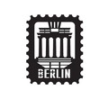 Decoratiune de perete, Berlin Stamp, Dimensiune: 30 x 37 cm, Negru