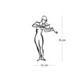Decoratiune de perete, Violinist, Dimensiune: 41 x 70 cm, Negru