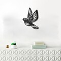 Decoratiune de perete, Swallow Bird, Dimensiune: 50 x 65 cm, Negru