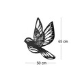 Decoratiune de perete, Swallow Bird, Dimensiune: 50 x 65 cm, Negru