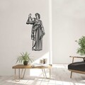 Decoratiune de perete, Justice, Dimensiune: 35 x 70 cm, Negru