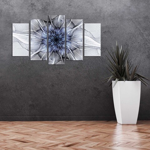 Set 5 tablouri decorative, 5ABSMDF-59, 20 x 60 cm, Multicolor
