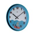 Ceas de perete decorativ, Sea, Dimensiune: 30,5 x 30,5 cm, Albastru
