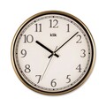 Ceas de perete decorativ, Slim, Dimensiune: 30,5 x 30,5 cm, Auriu