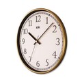 Ceas de perete decorativ, Slim, Dimensiune: 30,5 x 30,5 cm, Auriu