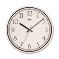 Ceas de perete decorativ, Slim, Dimensiune: 30,5 x 30,5 cm, Alb