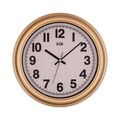 Ceas de perete decorativ, Auris, Dimensiune: 34 x 34 cm, Auriu