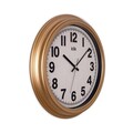 Ceas de perete decorativ, Auris, Dimensiune: 34 x 34 cm, Auriu