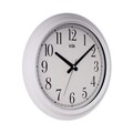Ceas de perete decorativ, Beta, Dimensiune: 38 x 38 cm, Alb