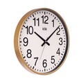 Ceas de perete decorativ, Simplex, Dimensiune: 38 x 38 cm, Auriu