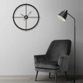 Ceas de perete, Scandinavian, Dimensiuni: 66 x 66 cm, Negru