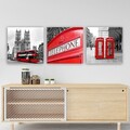 Tablou decorativ (3 Pieces), DRPRC28, Lemn (Grosime: 3 cm, Multicolor
