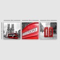 Tablou decorativ (3 Pieces), DRPRC28, Lemn (Grosime: 3 cm, Multicolor